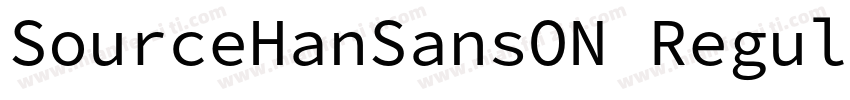 SourceHanSansON Regular字体转换